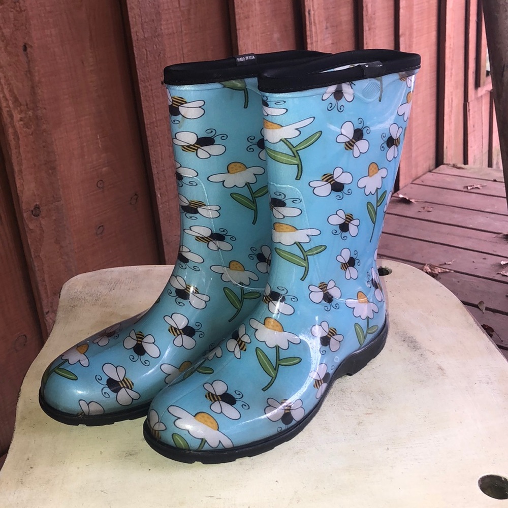 Sloggers women’s waterproof boots size 10 gardening outdoors used only 3/4 times